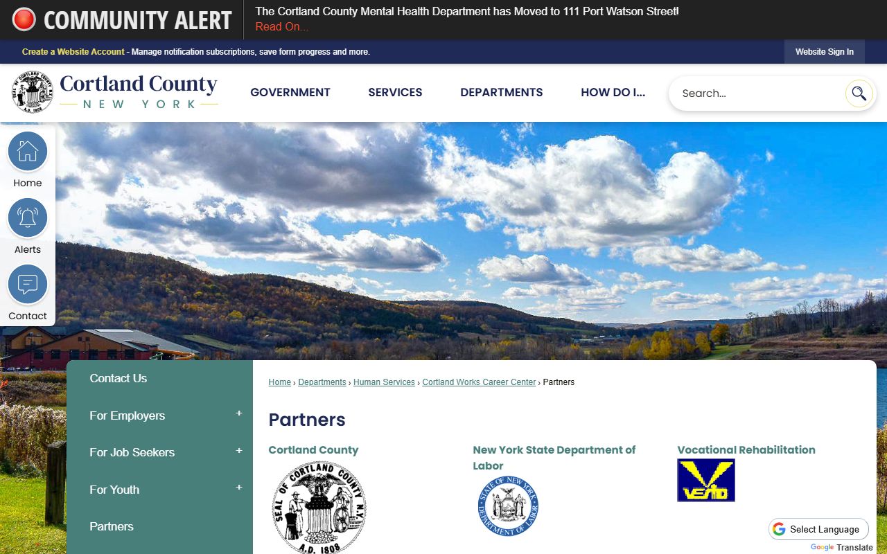 Cortland County Clerk court records and bench warrants access