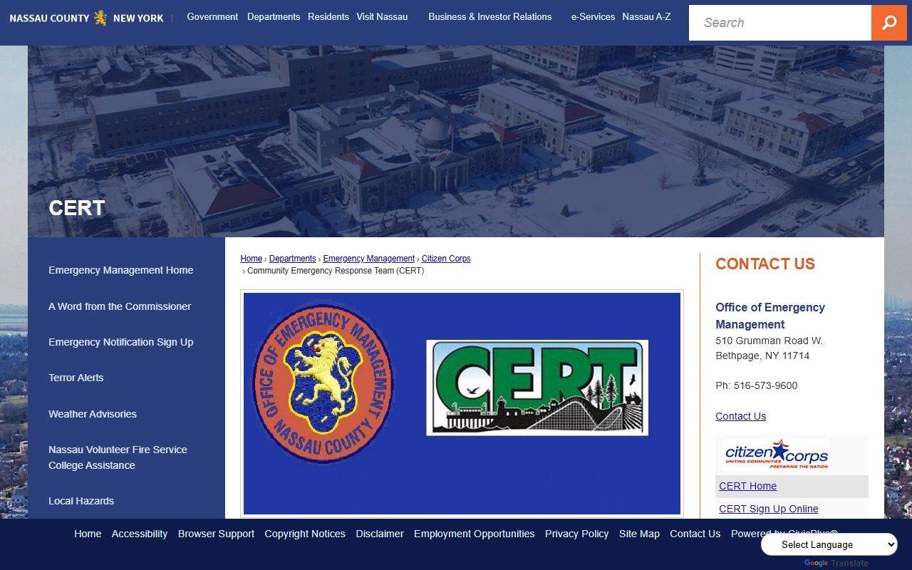 Nassau County Sheriff's Office website for bench warrant inquiries